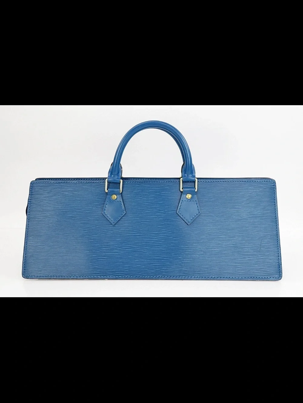Louis Vuitton Blue Textured Epi Leather Top-Handle Tote